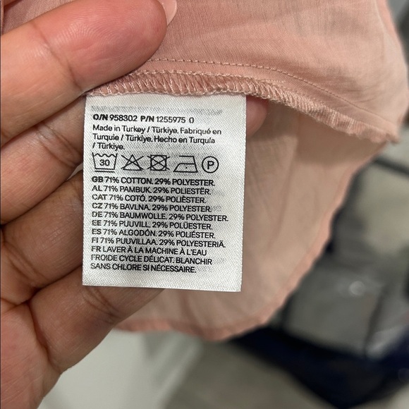 H&M Flounce-Trimmed Dress Dusty Pink - Picture 4 of 4